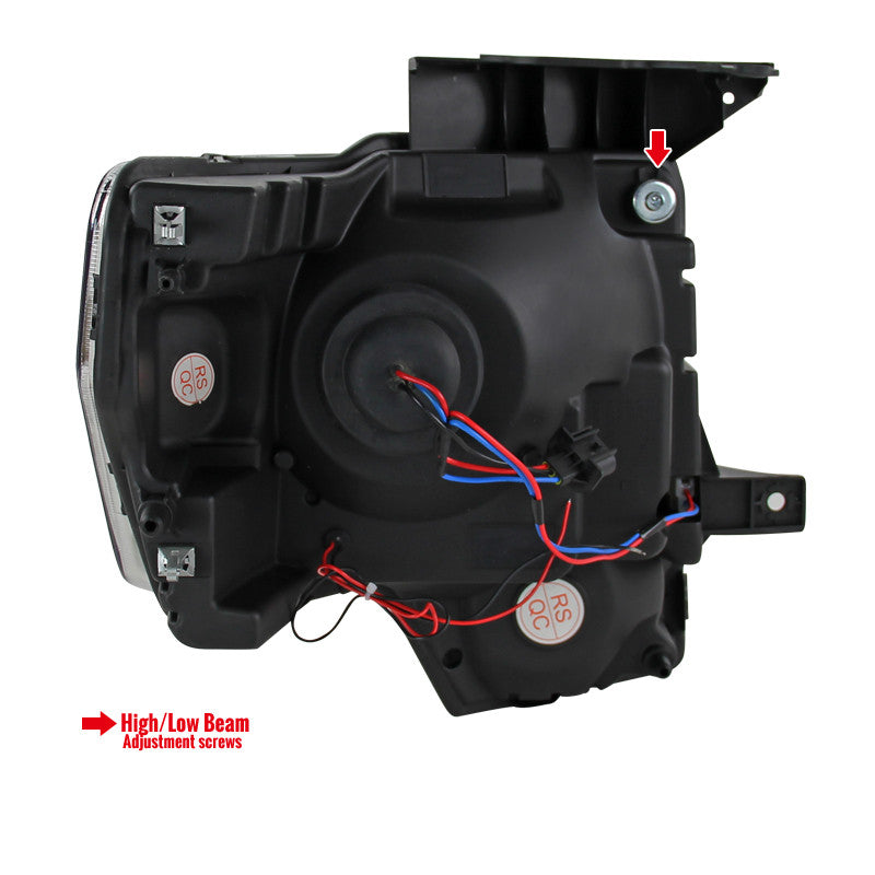 Spec-D 09-14 Ford F150 Projector Headlights Chrome