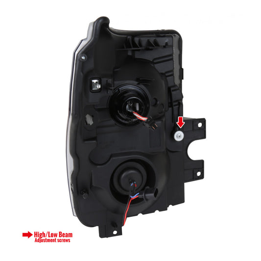 2011-2016 Ford F350 Projector Sequoia Spec-D Headlights Smoked