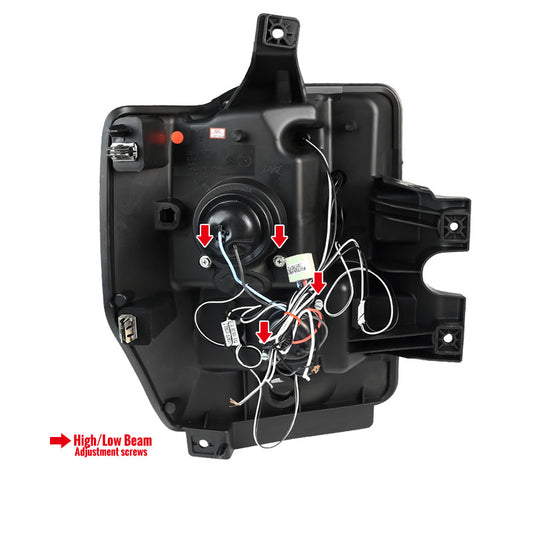 2008-2010 Ford F350 Halo LED Projector Black