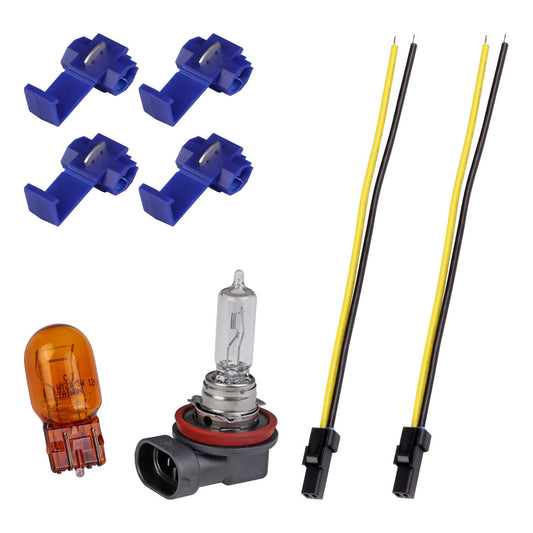 2017-2019 Ford F250 F350 Projector Spec-D Headlights Sequoia LED Bar Black