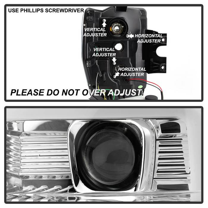 Ford F350 Super Duty v2 Projector Headlights - Switch Back Light Bar