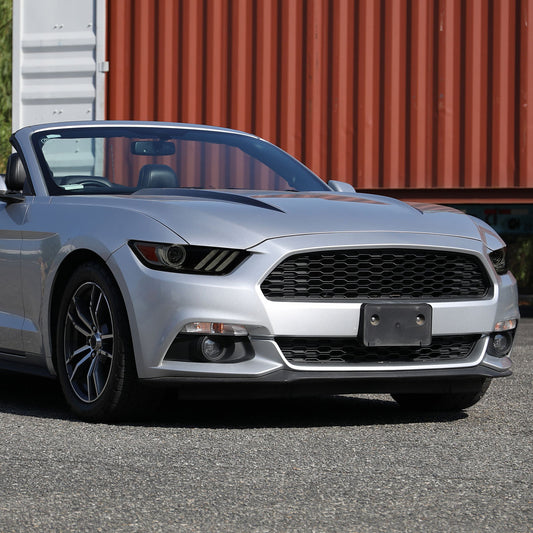 2015-2020 Ford Mustang Projector Spec-D Headlights Black Smoked