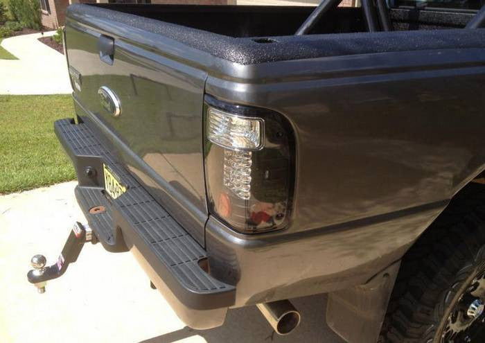 Ford Ranger 01-05 Tail Lights installed Black