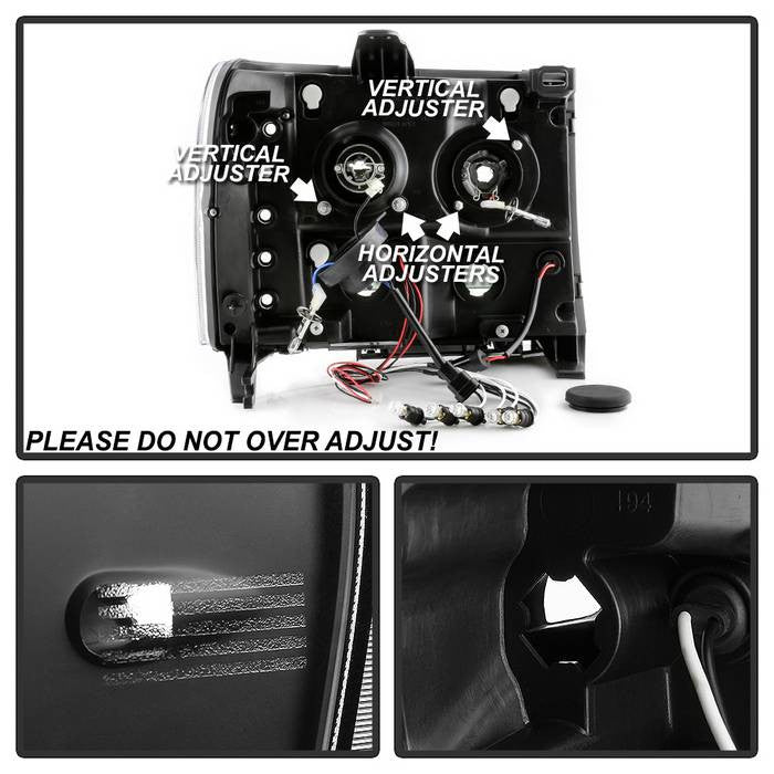 GMC Sierra 2500HD 07-13 halo Projector Headlights