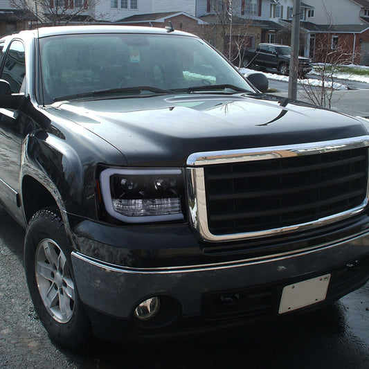 2007-2014 GMC Sierra 1500Hd 2500Hd Projector Spec-D Headlights Black Smoked