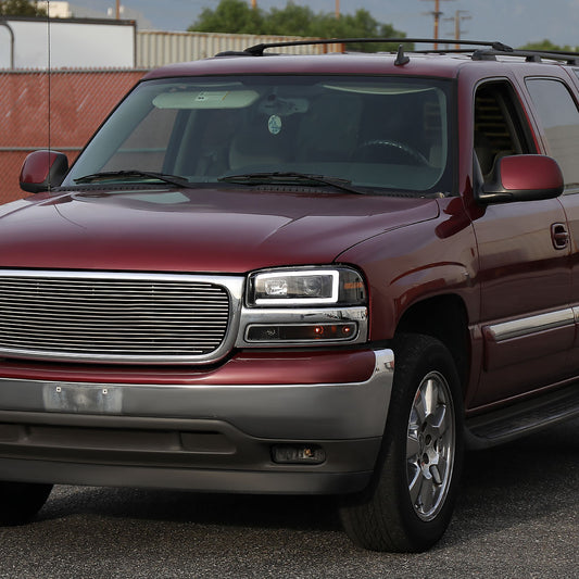 2001-2006 GMC Yukon Denali Projector Spec-D Headlights Black Clear