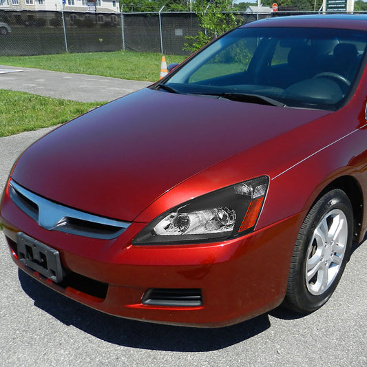 2003-2007 Honad Accord Retrofit Projector Spec-D Headlights Black