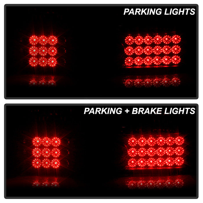 Spyder Honda 92-95 Civic hatch installed LED tail lights black