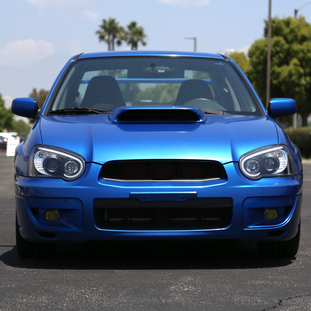 Spe-D 2004-2005 Impreza WRX STI Projector Spec-D Headlights LED Black Clear