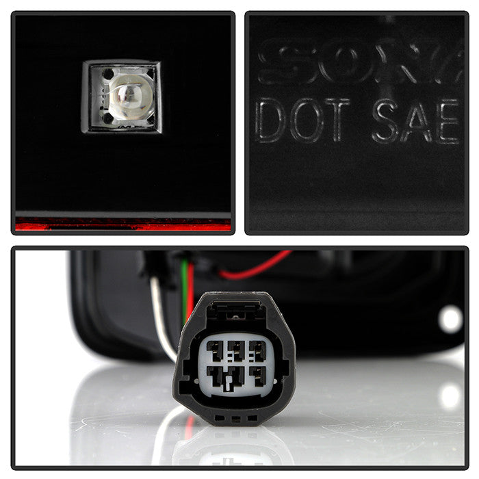 Spyder Jeep 07-18 Wrangler black LED tail lights