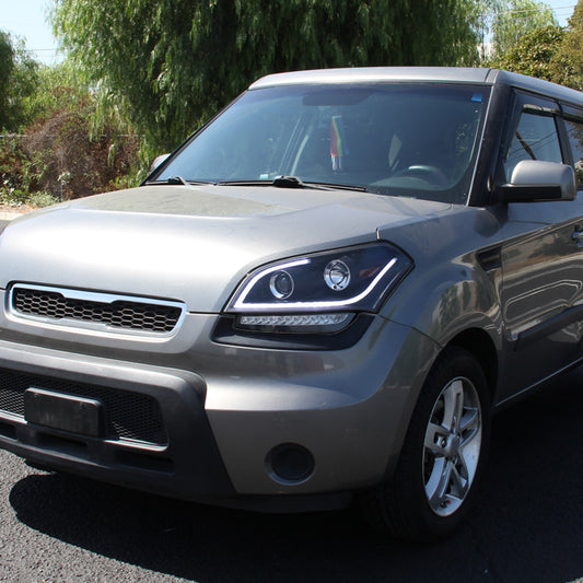 2010-2011 Kia Soul LED Bar Projector Spec-D Headlights Black
