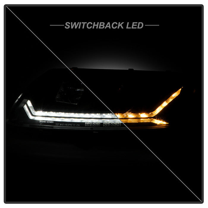 LED sequential Headlights Black for 2008 Audi A6