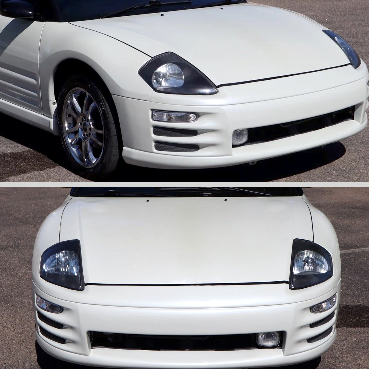 Spec-D 04 Mitsubishi Eclipse OE Crystal black headlights