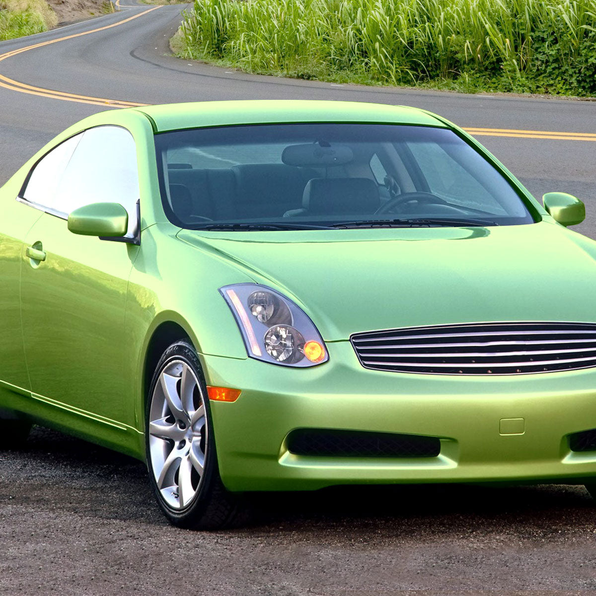 Spec-D 04 Infiniti G35 2DR OE chrome headlights