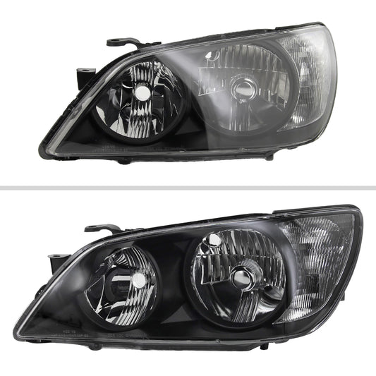 2002 Lexus IS300 OE Crystal Spec-D black aftermarket headlights