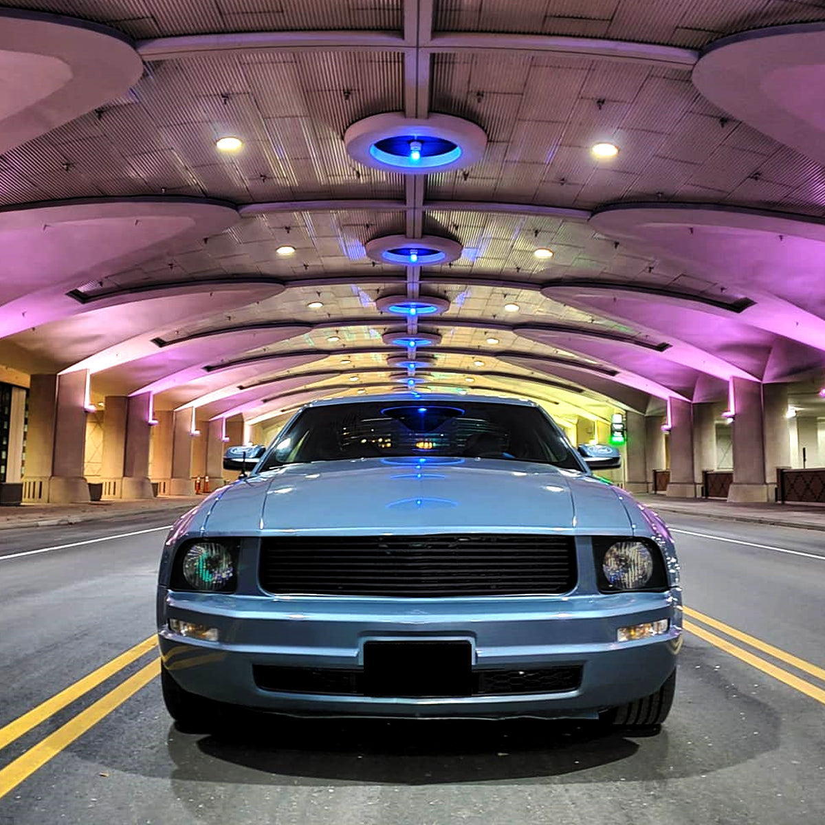Spec-D 09 Ford Mustang OE Blk smoked headlights