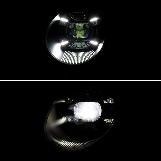 2013 Porsche Spec-D black aftermarket headlights