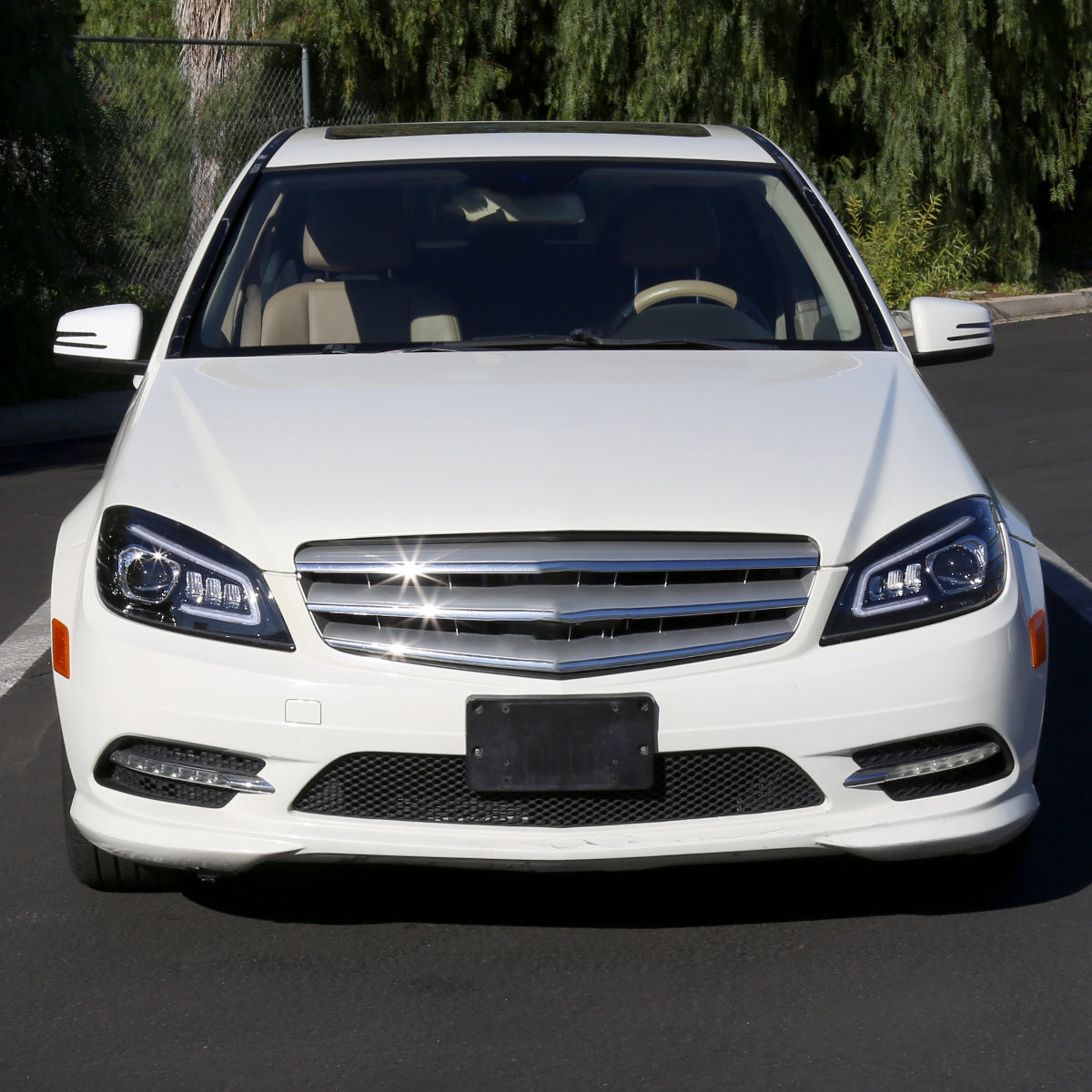 Spec-D 08 Benz W204 C-Class Full black headlights