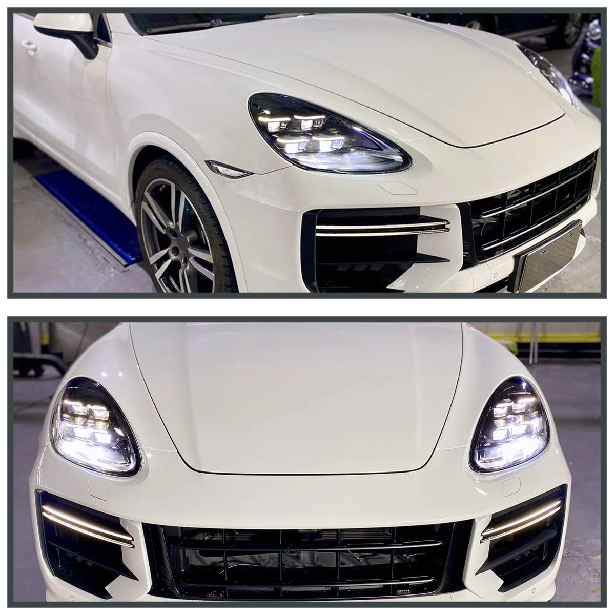 Spec-D 11 Porsche Cayenne 958.1 black headlights