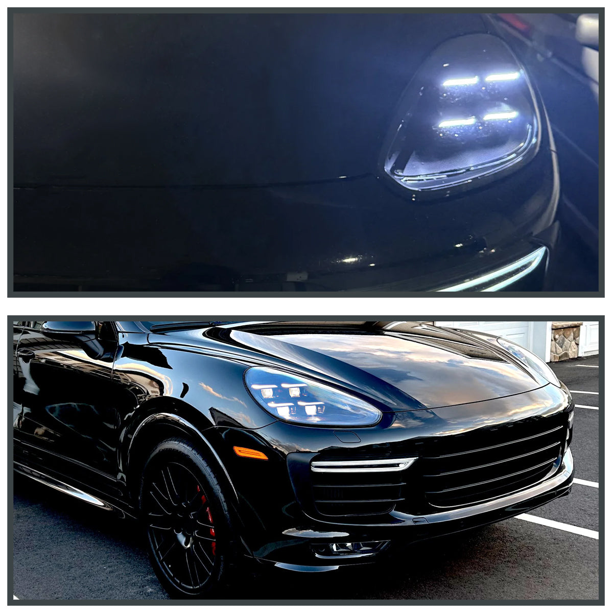Spec-D 16 Porsche Cayenne Matrix Dynamic black headlights