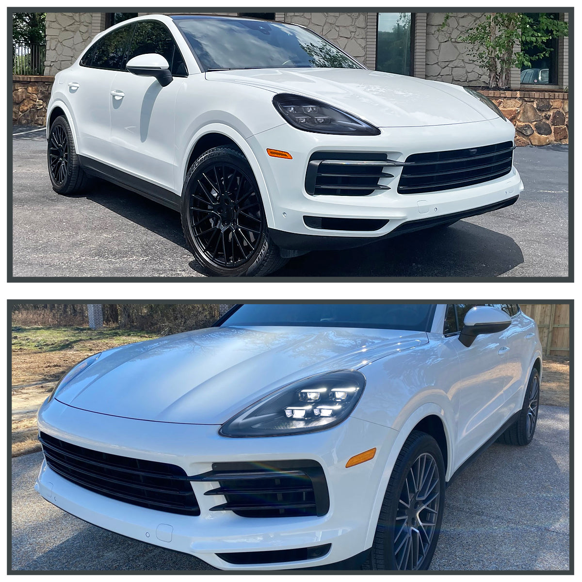 Spec-D 22 Porsche Cayenne Matrix Pro black headlights