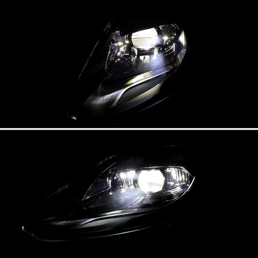 2018 Porsche Panamera Matrix Spec-D black aftermarket headlights