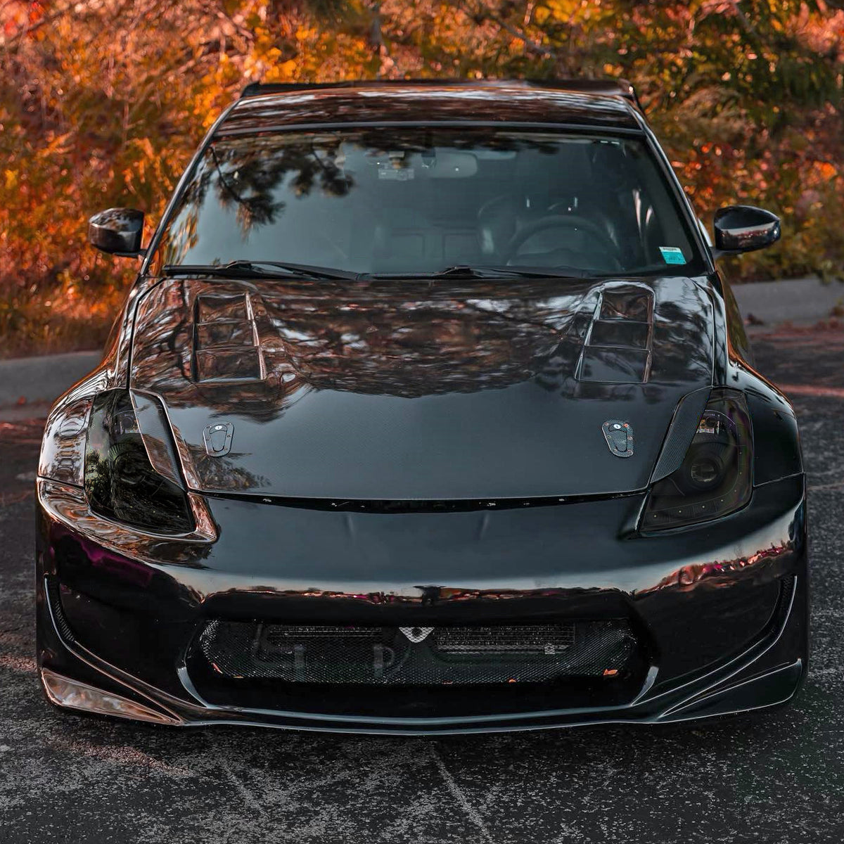 Spec-D 06 350Z black headlights