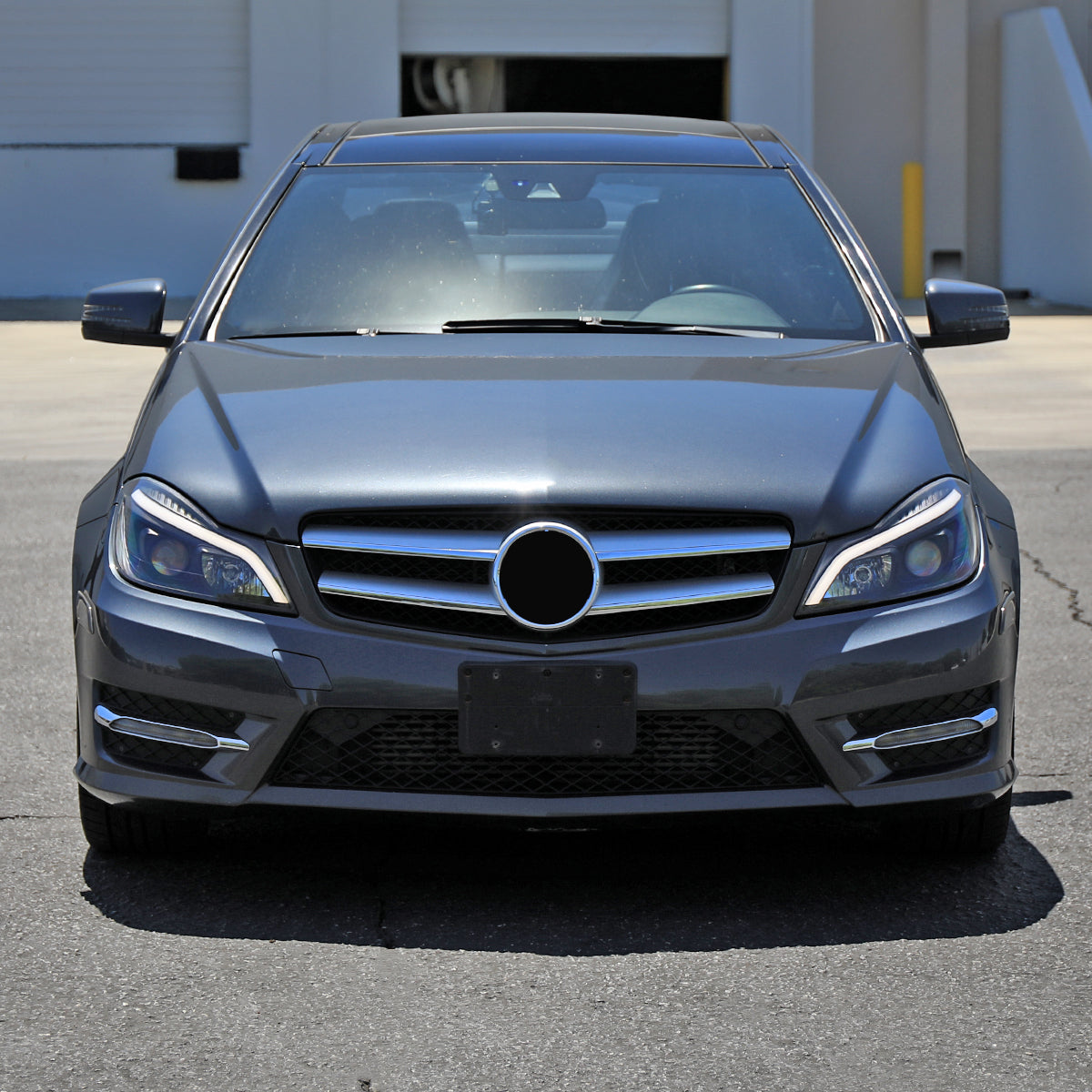 Spec-D 13 Mercedes W204 C-Class black headlights