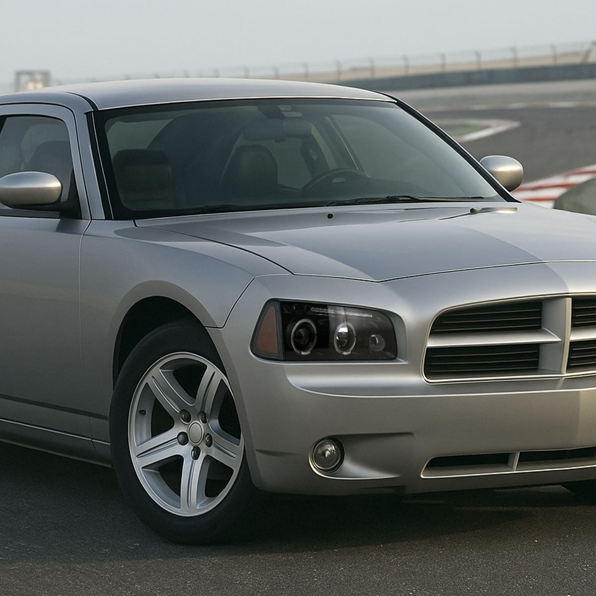 Spec-D 09 Dodge Charger Dual black headlights