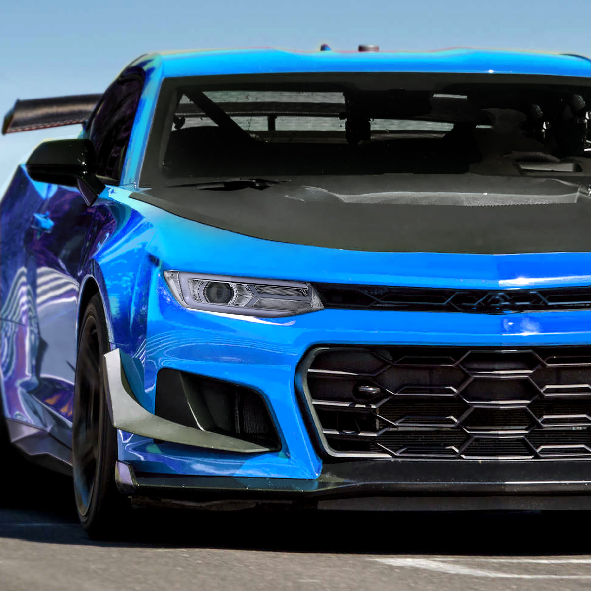 Spec-D 17 Chevy Camaro Strip chrome headlights