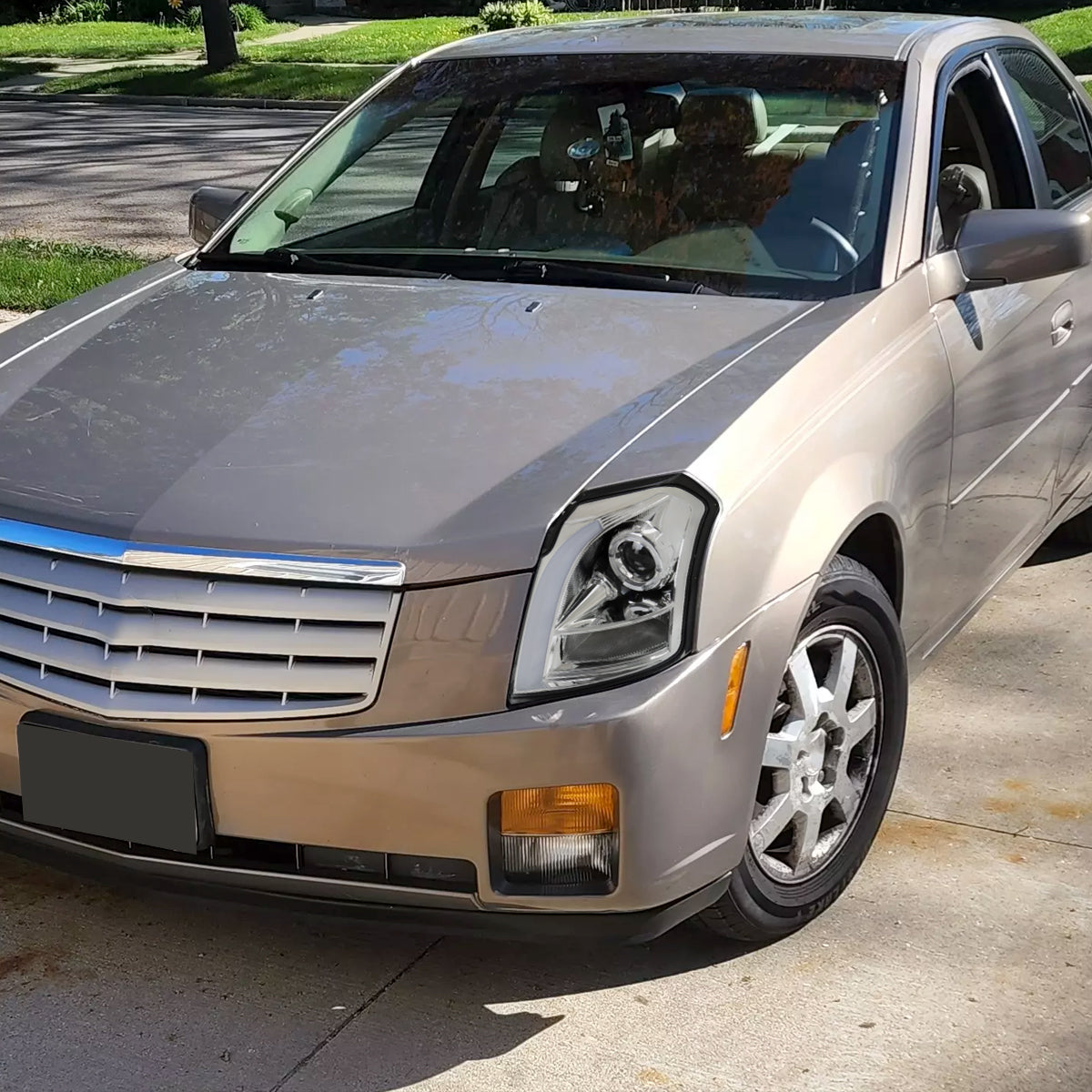 Spec-D 07 Cadillac CTS chrome headlights