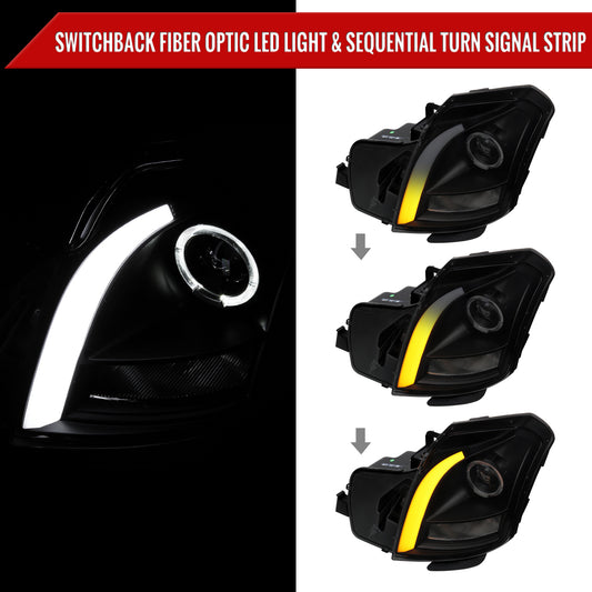 2004 Cadillac CTS Blk Spec-D smoked aftermarket headlights