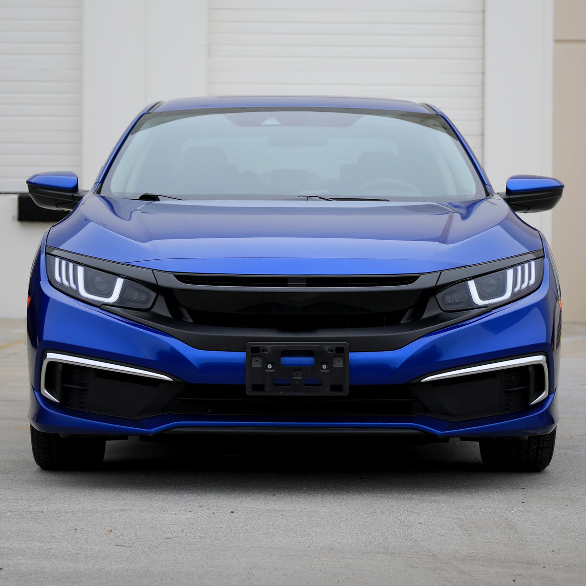 Spec-D 2016-2021 Honda Civic Projector w/ LED Switchback Sequential Turn Signal Black Headlights