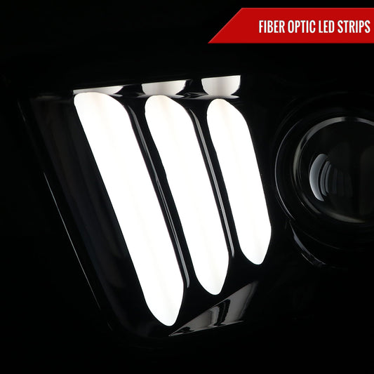2006 Ford Mustang Spec-D black aftermarket headlights