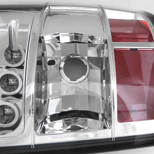 2000-2006 Chevrolet/GMC Denali Tahoe LED Spec-D Tail Lights Chrome