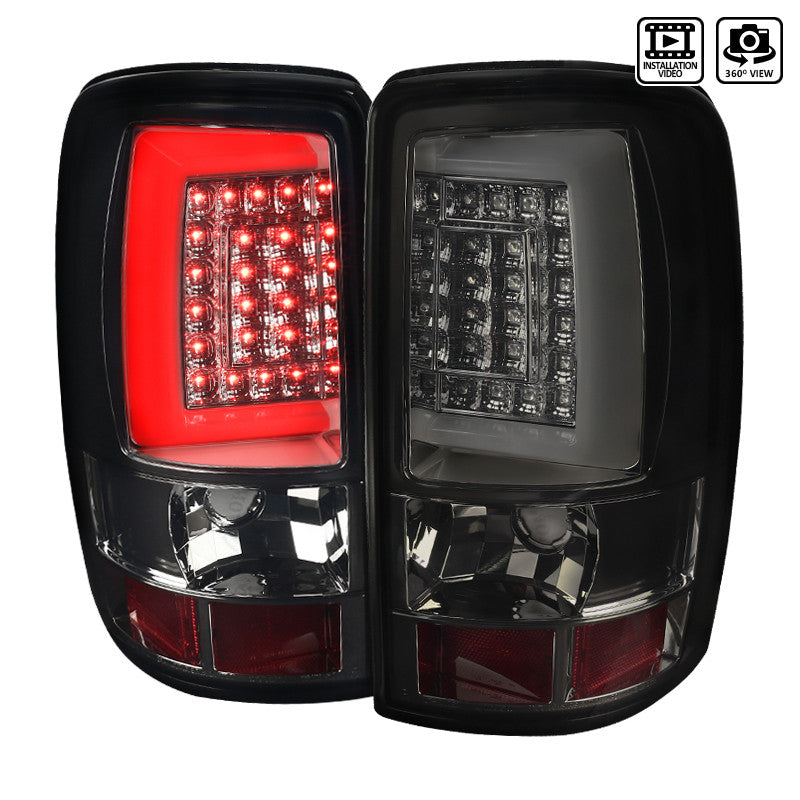 2000-06 GMC Denali Tahoe LED Bar Tail Lights Smokedd Lens