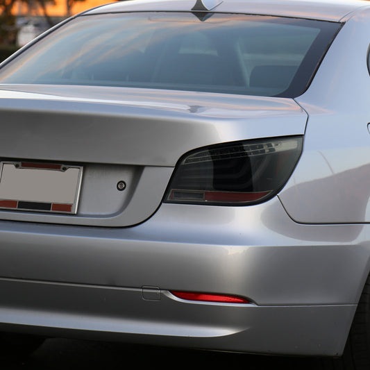 2008-2010 BMW E60 525i 530i 535i 550i LED Black Spec-D Tail Lights Smoked Lens