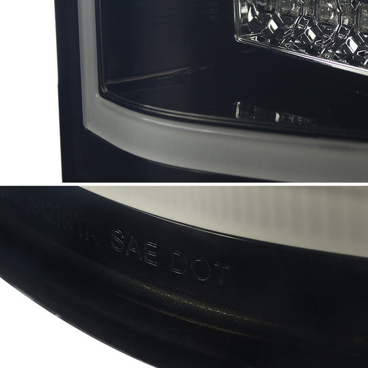 2015-2017 Ford F-150 Smoked Black LED Spec-D Tail Lights