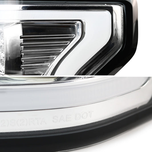 2015-2017 Ford F150 LED Spec-D Tail Lights - Chrome