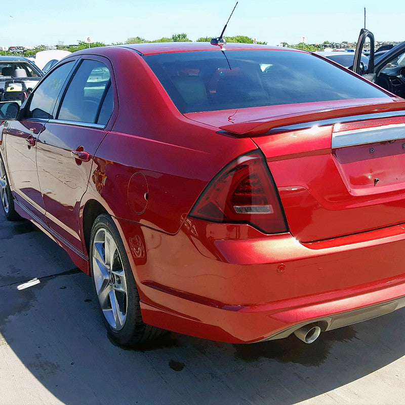 2010-2012 Ford Fusion LED Chrome Tail Lights Red Clear Lens