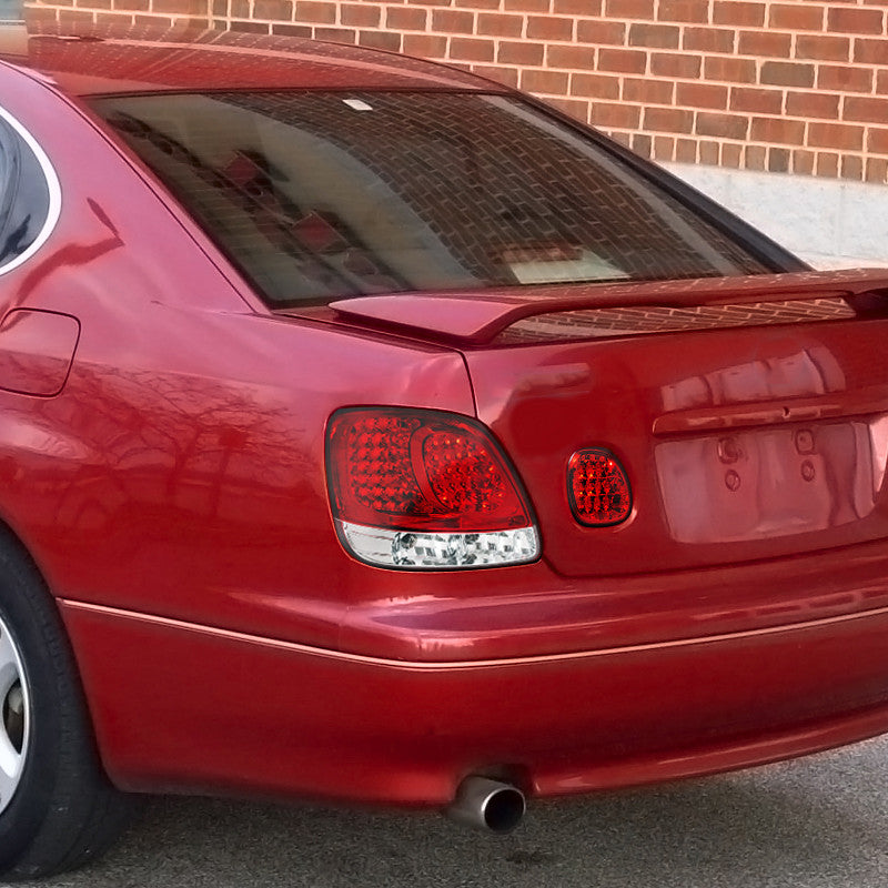 1998-05 Lexus GS300 LED Tail Lights Red Trunk Piece