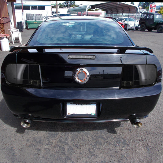 2005-2009 Mustang LED Black Spec-D Tail Lights Smoked Lens