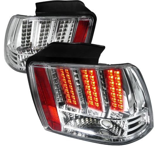1999-2004 Ford Mustang LED Spec-D Tail Lights Chrome