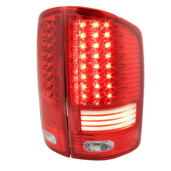 Spec-D 02-05 Dodge Ram LED Tail Lights Red