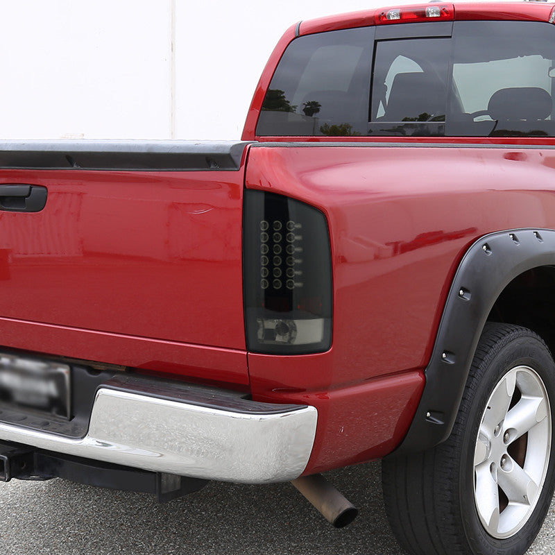 2007-2008 Dodge Ram LED Spec-D Tail Lights Smoked Black Housing