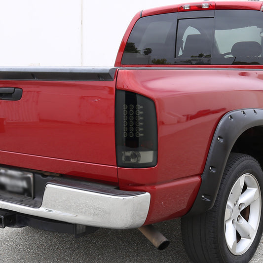 2007-2008 Dodge Ram LED Spec-D Tail Lights Smoked Black Housing