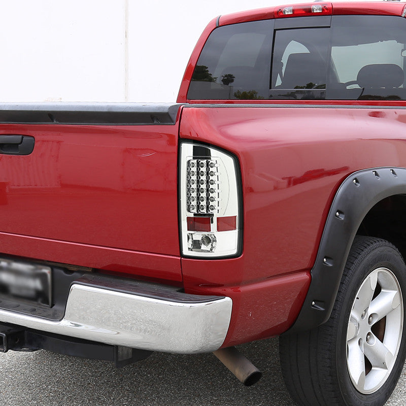 2007-08 Dodge Ram LED Tail Lights Chrome Housing