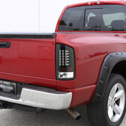 2007-2008 Dodge Ram LED Spec-D Tail Lights Black Housing