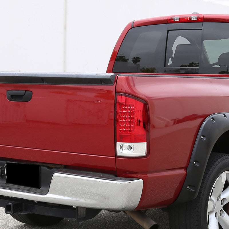 2007-2008 Dodge Ram LED Spec-D Tail Lights Red Housing