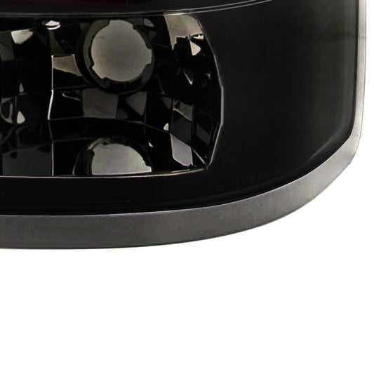 2007-2012 GMC Sierra LED Spec-D Tail Lights Black Smoked Lens